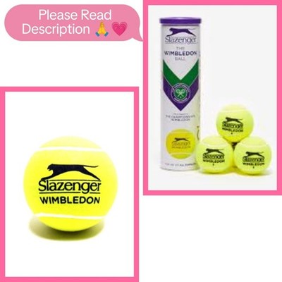 SLAZENGER The Wimbledon Tennis Balls   1 Can (3 Balls) ITF Approved Official.