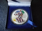 WALKING LADY LIBERTY/ 2006/ 1 oz .999 U.S. Silver Eagle /Colorized/Case