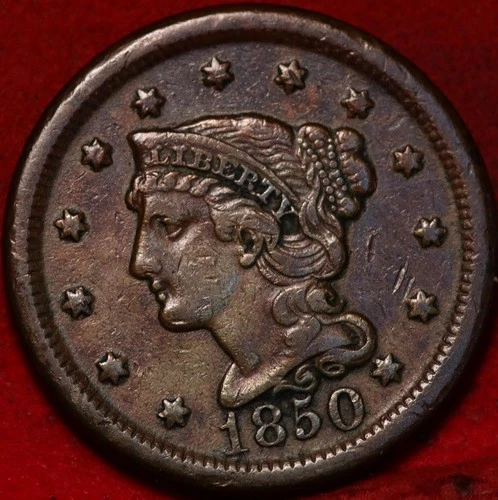 Photo of a 1850-P Large Cent from an eBay listing that sold on Jul 16, 2026