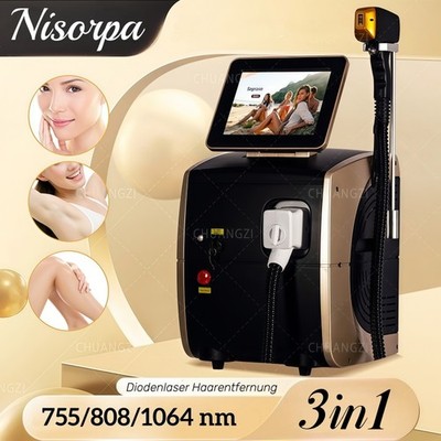 Nisorpa 3in1 Diodenlaser Haarentfernung 755 1064 808 nm Hair Removal Machine