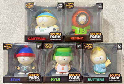 SOUTH PARK VINYL FIGURES SET OF 5 FLY GUYS SPORTS EDITION **NEW