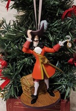 DISNEY STORE CAPTAIN HOOK PETER PAN VILLAIN CUSTOM CHRISTMAS ORNAMENT NEW