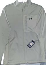 Under Armour Men s Coldgear Infrared Shield Softshell Jacket SMALL beige/khaki