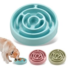 Dog Slow Feeder Bowl Non-Slip Anti-Gulping Fun Food Dish for All Dogs