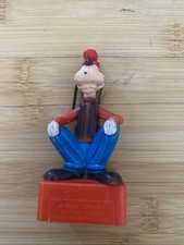 Vintage Goofy Pencil Sharpener- Walt Disney Productions - Red Base - HTF - Rare
