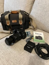 Canon EOS 60D Camera with 18-135mm Lens + Battery, Charger, Manual, cords & Bag