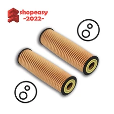 2x Engine Oil Cleaner Cartridge Kit for 2003-2005 Mercedes-Benz C230 1.8L