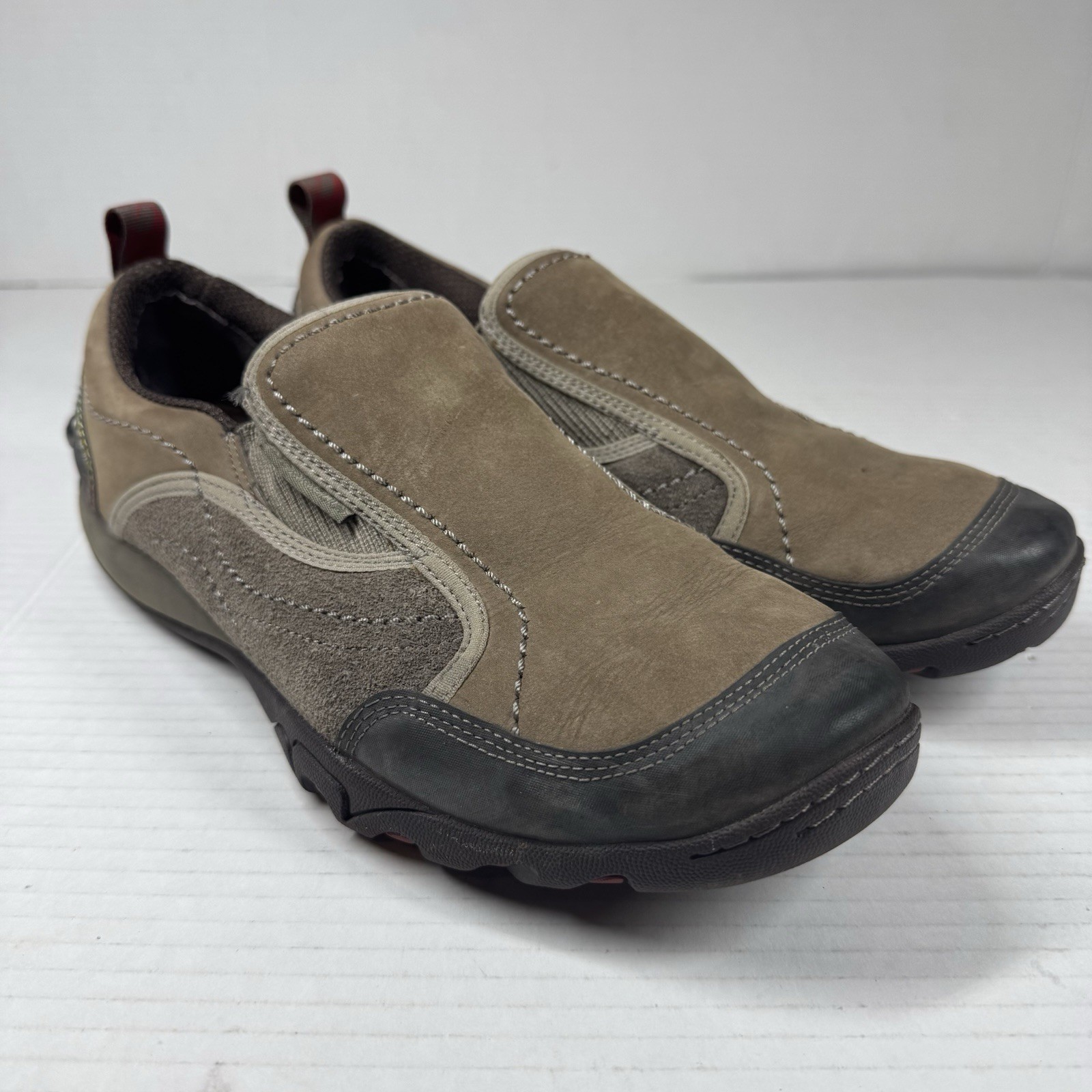 Scarpe mocassino Merrell Mimosa Boulder basse da trekking mocassino donna taglia 10 marrone USA