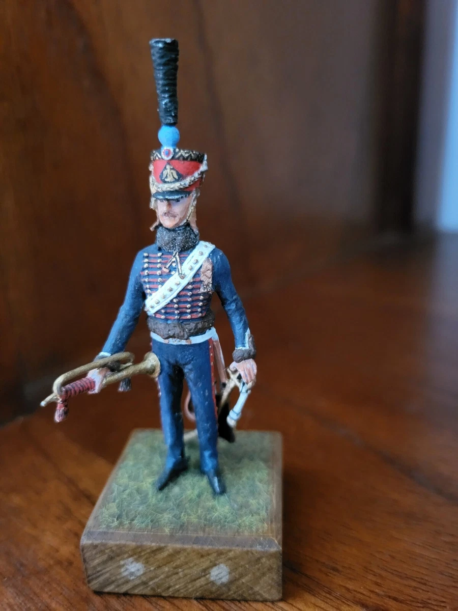 Figurine Metal Modeles Officier à Pied De La Garde 1810 - 54mm - Premier Empire - Peint