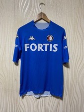 FEYENOORD ROTTERDAM 2005 2006 AWAY FOOTBALL SHIRT SOCCER JERSEY KAPPA BLUE sz M