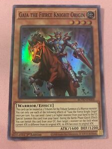 ROTD-EN000 1st Super Rare Gaia the Fierce Knight Origin Yu-Gi-Oh ROTD-EN000 1st Super Rare Gaia the Fierce Knight Origin Yu-Gi-Oh