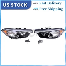 For 2014 2015 2016 Kia Forte LX EX Halogen W/O LED Headlights Assembly Set