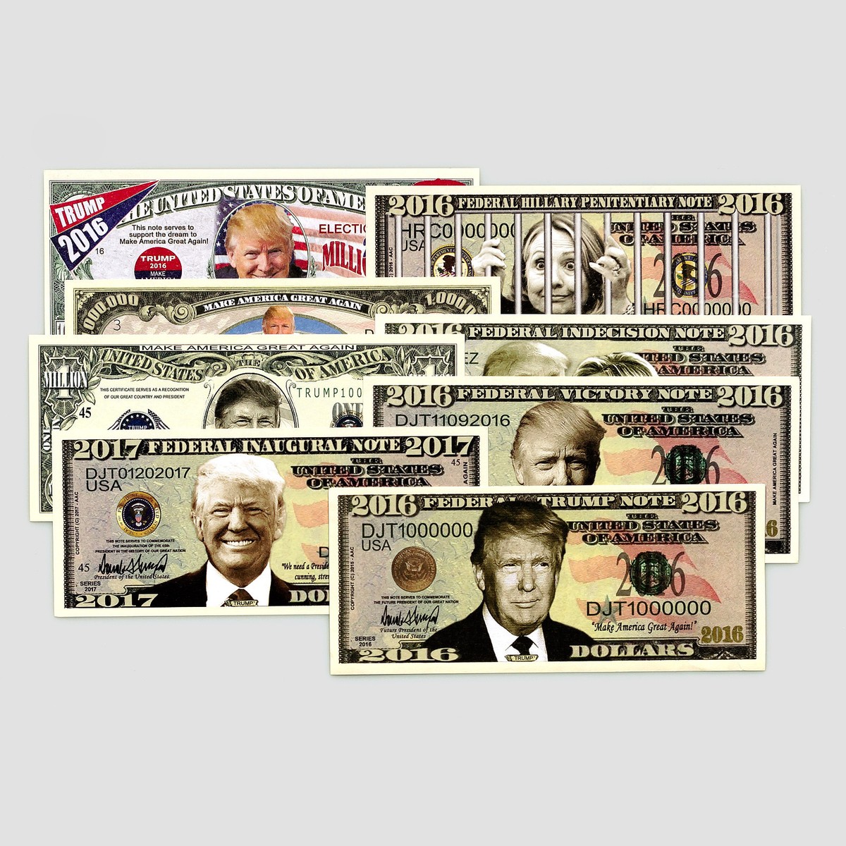 Set of 25 mixed USA fantasy paper money Donald Trump President | eBay