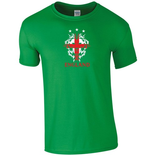 England Football T Shirt Footy Lion Three Lions Barmy Army Fans Gift Men Tee Top - Picture 7 of 11