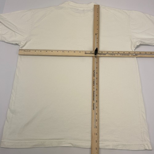 Guess Jeans Georges Marciano T Shirt Mens L Large Made In USA Embroidered White - 第 6/6 張圖片