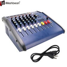 Professional Powered Mixer 6 Channel Power mixing Amplifier Amp 16DSP USB 1000W