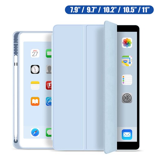 Case For 2020 iPad 10.2 8th 2018 2017 9.7 Mini 5 2021 Pro 11 Air 3 4 Smart Cover - Afbeelding 1 van 22