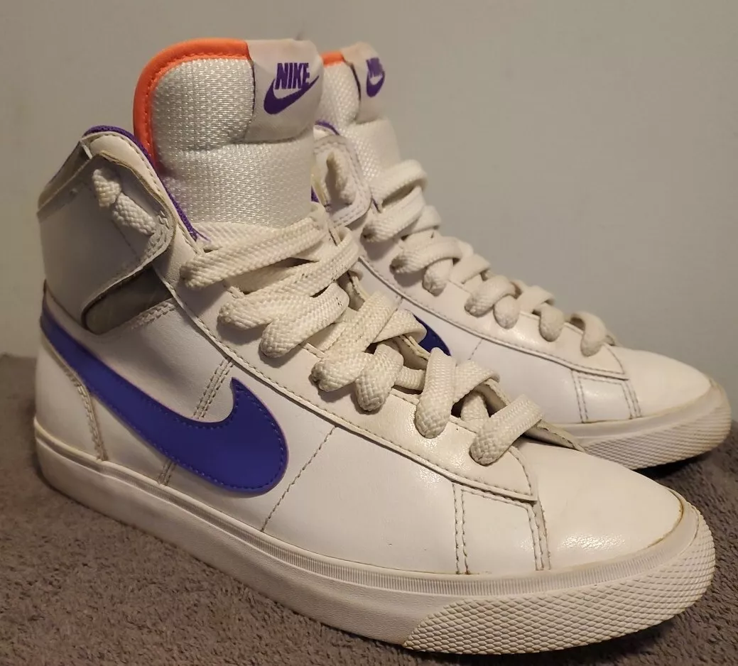 Baskets NIKE MATCH SUPREME HIGH rares blanc violet style femmes 7 blazer jolies !