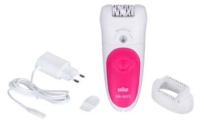 4210201190530 Braun Silk-épil 5 5/500 SensoSmart 28 Pinzette Pink, Weiß Braun - Bild 1 von 4