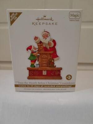 Hallmark ''Twas the Month Before Christmas'' Recorded Storytelling Magic/Sound NIB