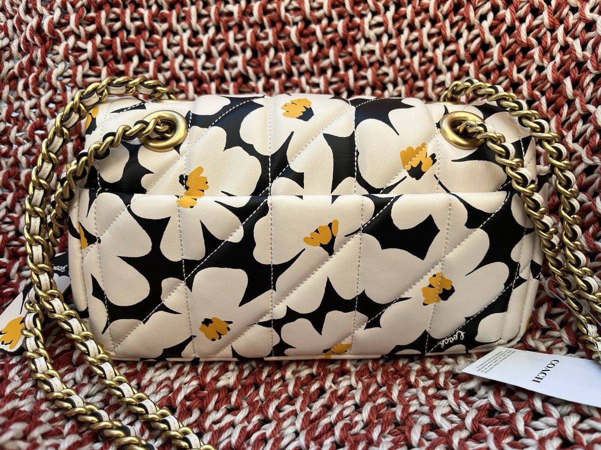 Coach Tabby Shoulder Bag 20 With Quilting And Floral Print