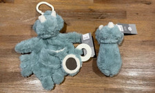 Baby Boy Blue Rhino rattle & Rhino activity toy gift NEW 807