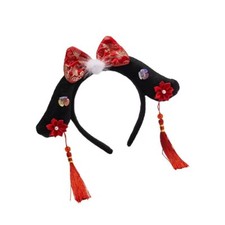 Lady Chinese Qing Dynasty Headband Headdress Hair Hoop Princess Headpiece Retro
