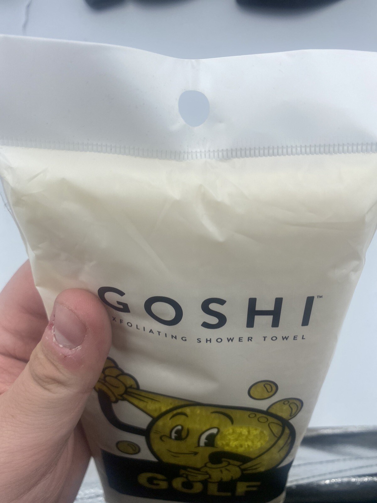 GOLF WANG x GOSHI - Exfoliating Shower Towel YELLOW NWT