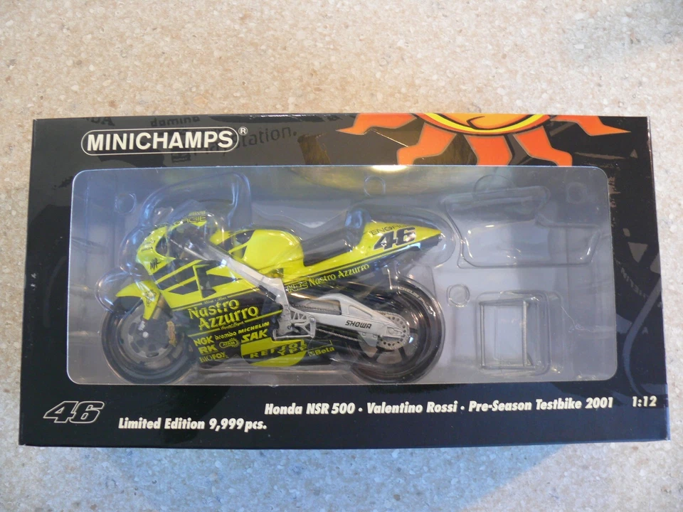 1/12 Minichamps Valentino Rossi Collection 2001 Honda NSR500 Test bike . - Image 2 of 4