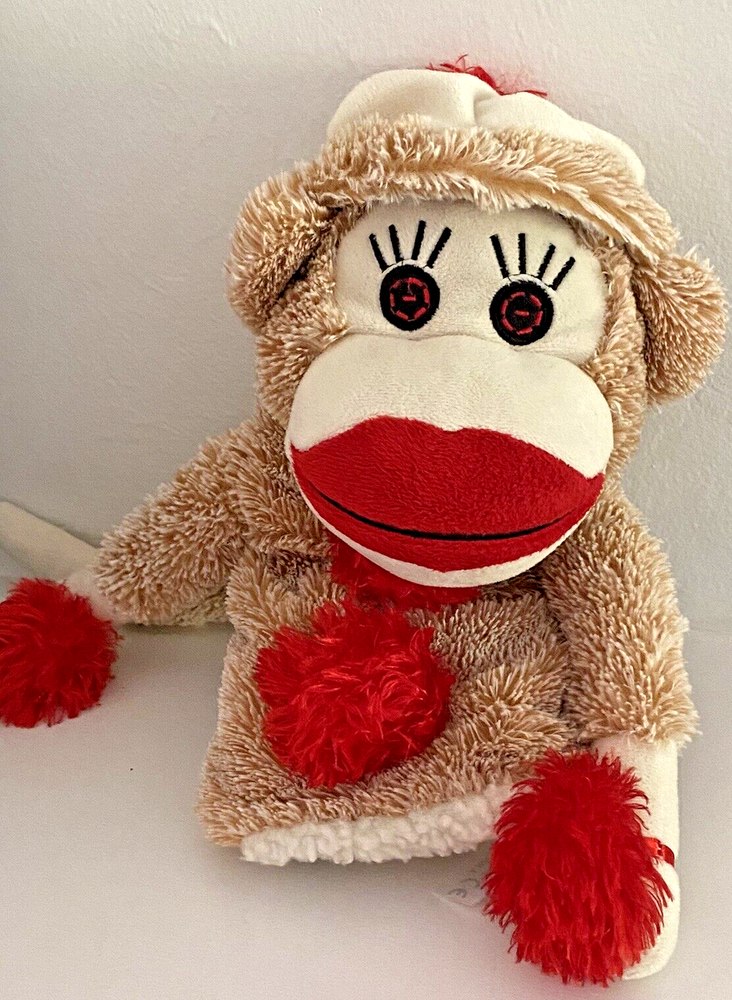 Toys By Daphne Handmade Plush Monkey Hand Puppet 12” x 8”