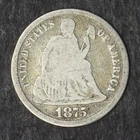 1875-P Seated Liberty Silver Dime - COINGIANTS -