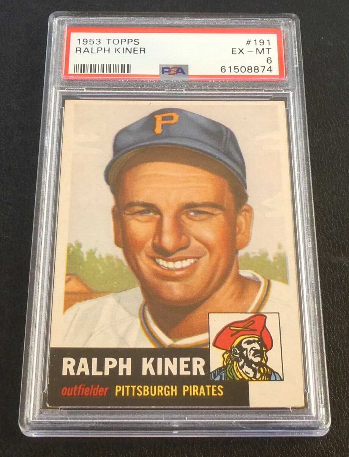 1953 Topps Ralph Kiner #191 Baseball Card PSA 6 EX-MT
