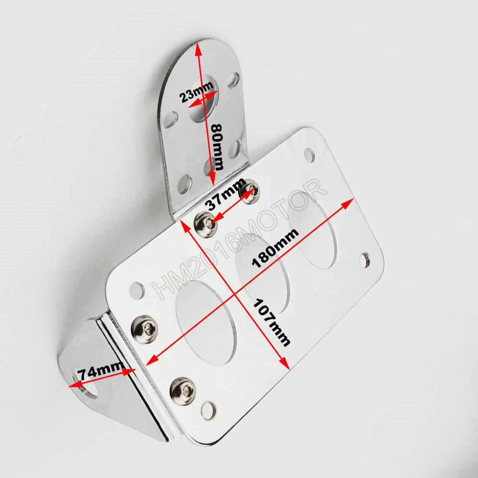 Chrome License Plate Holder Bracket For Honda Shadow Spirit Aero ACE 750 VT750 Foto 2 de 4