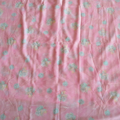 4.7 YARD PINK Blue Fabric MATERIAL Sewing DRESS CURTAINS Drapes Craft DECORATION - Picture 2 of 4