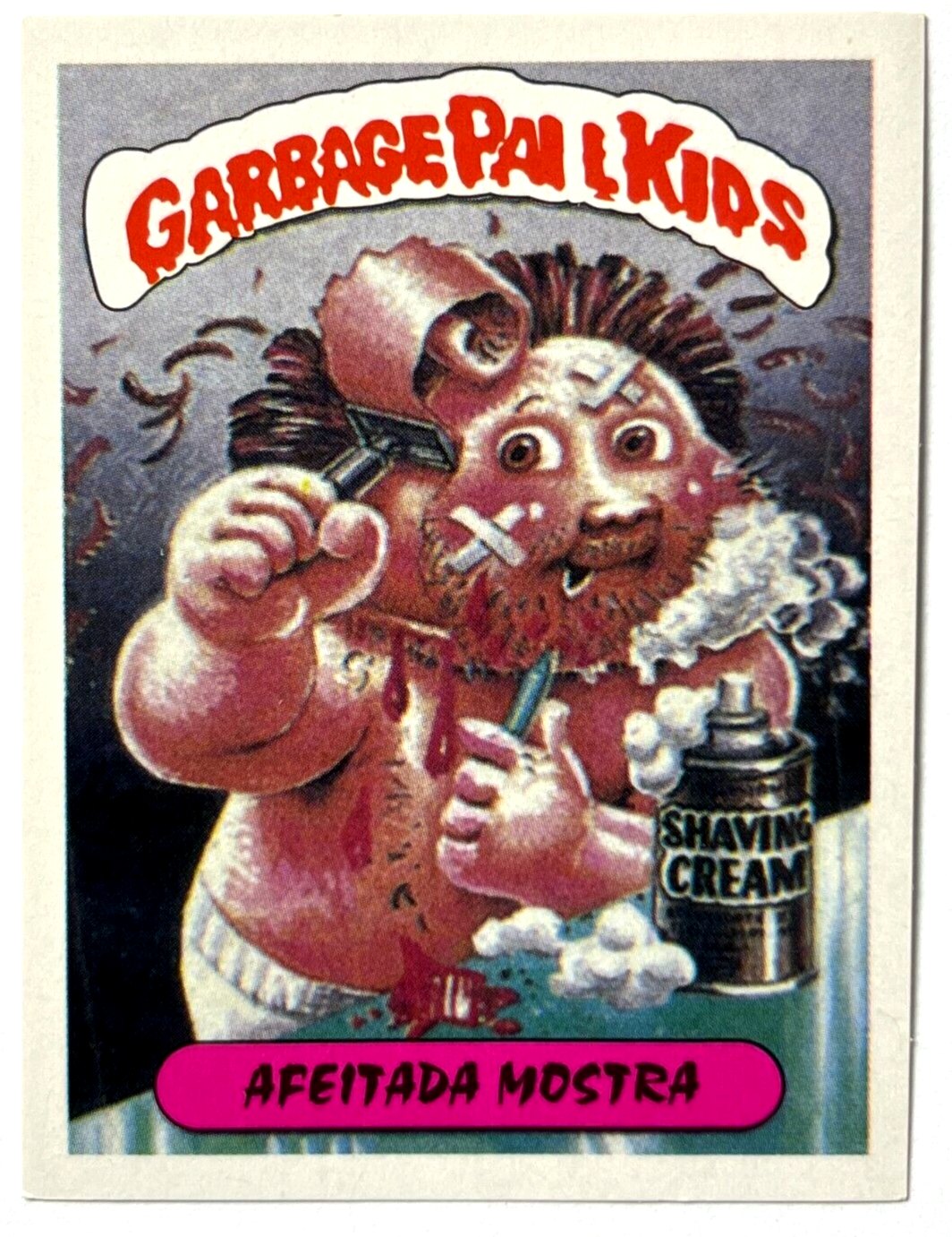 1988 Garbage Pail Kids Sticker Reedition #014 Shorned Sean Peru Edition