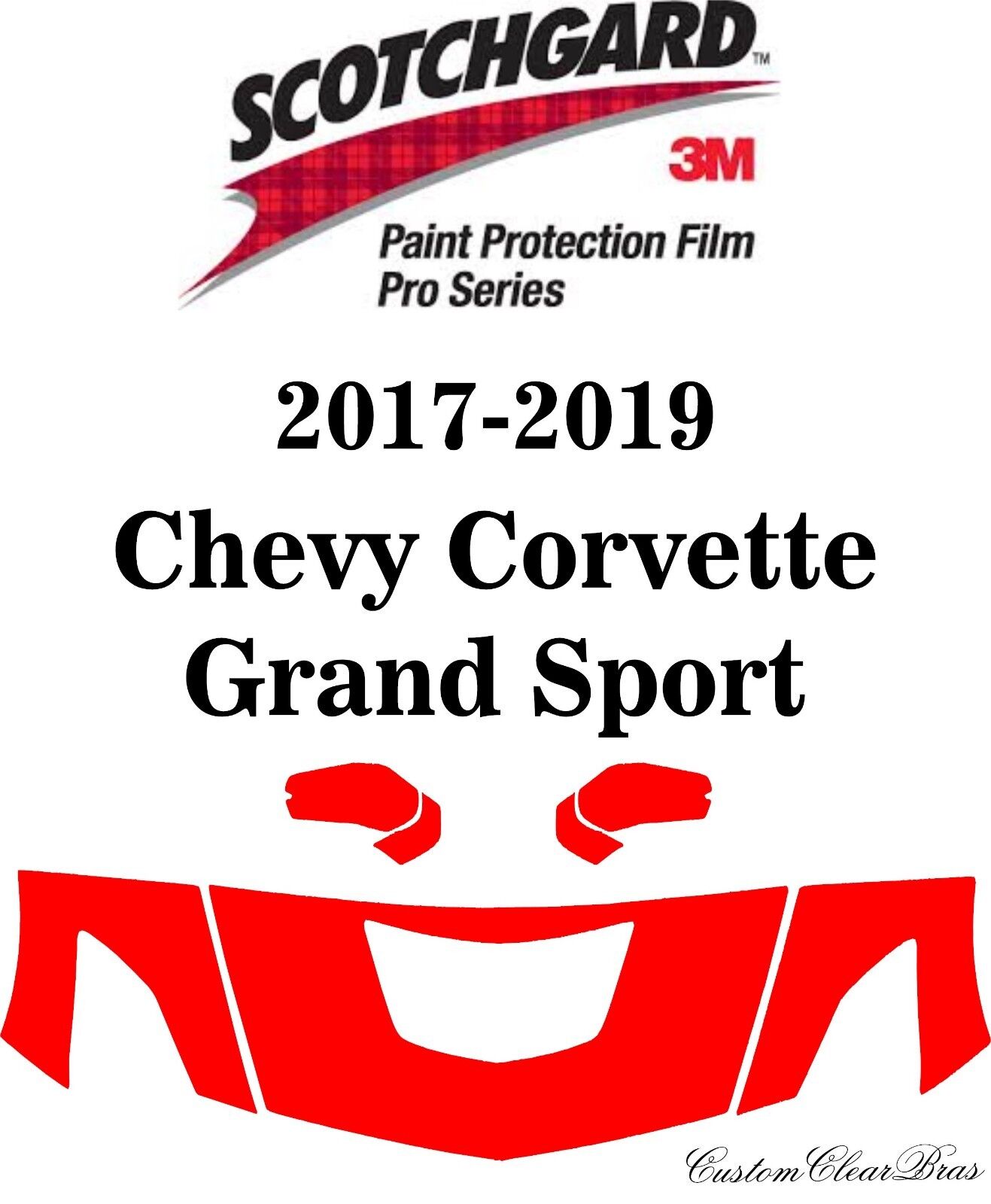 Detroit Mall 3M Scotchgard Paint Film Pro Series 2018 2017 Chevy Corvett 2019 Discount mail order