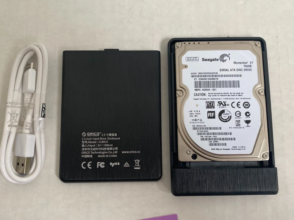 Seagate 750GB Momentus XT Serial ATA Hybrid ST750LX003 w/Orico Enclosure USB 3.0 - Image 4 of 4