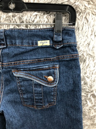 Tyte Jeans Bermuda Shorts Juniors Size 9 Mid Rise Medium Wash Blue - Picture 5 of 10