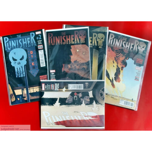 The Punisher # 2 3 4 5 6   5 Marvel Comic  Books Bag and Board 2016 (Lot 2085 - Picture 1 of 10