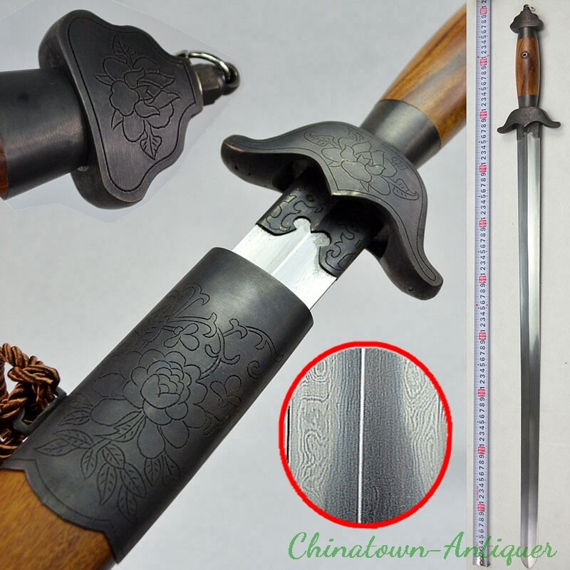 Chinese Martial Arts Tai-chi Sword Soft Sword Forged Pattern Steel