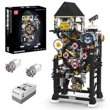 Mould King 10159 Cyberpunk Clock Motor Building Block Creative Toy Collect Decor