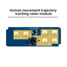 New LD2450 24GHz ISM Smart Motion Target Tracking Trajectory Radar Sensor Module