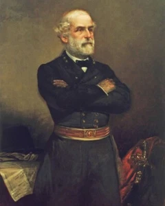 Civil War Confederate General ROBERT E LEE Glossy 16x20 Photo Painting Print
