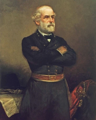 King Country American Civil War Confederate General Robert E Lee Figure Civil War Confederate General ROBERT E LEE Glossy 16x20 Photo Painting Print