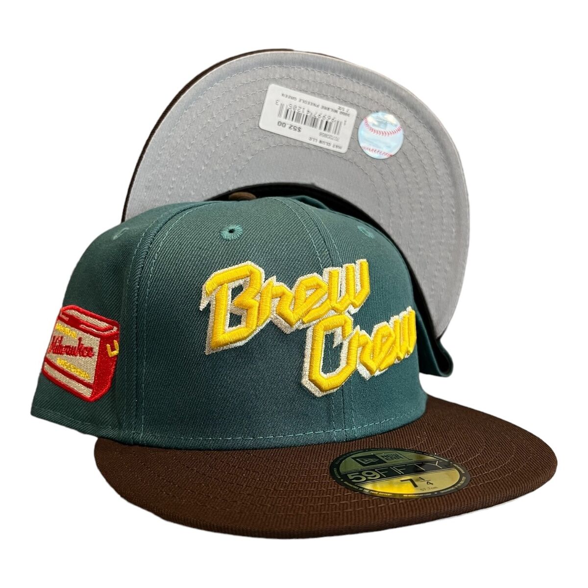 New Era Milwaukee Brewers Brew Crew 59FIFTY Hat Cap Cooler New Era Milwaukee Brewers Brew Crew 59FIFTY Hat Cap Cooler