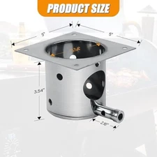 304 Stainless Steel Fire Burn Pot **NO Accessories**