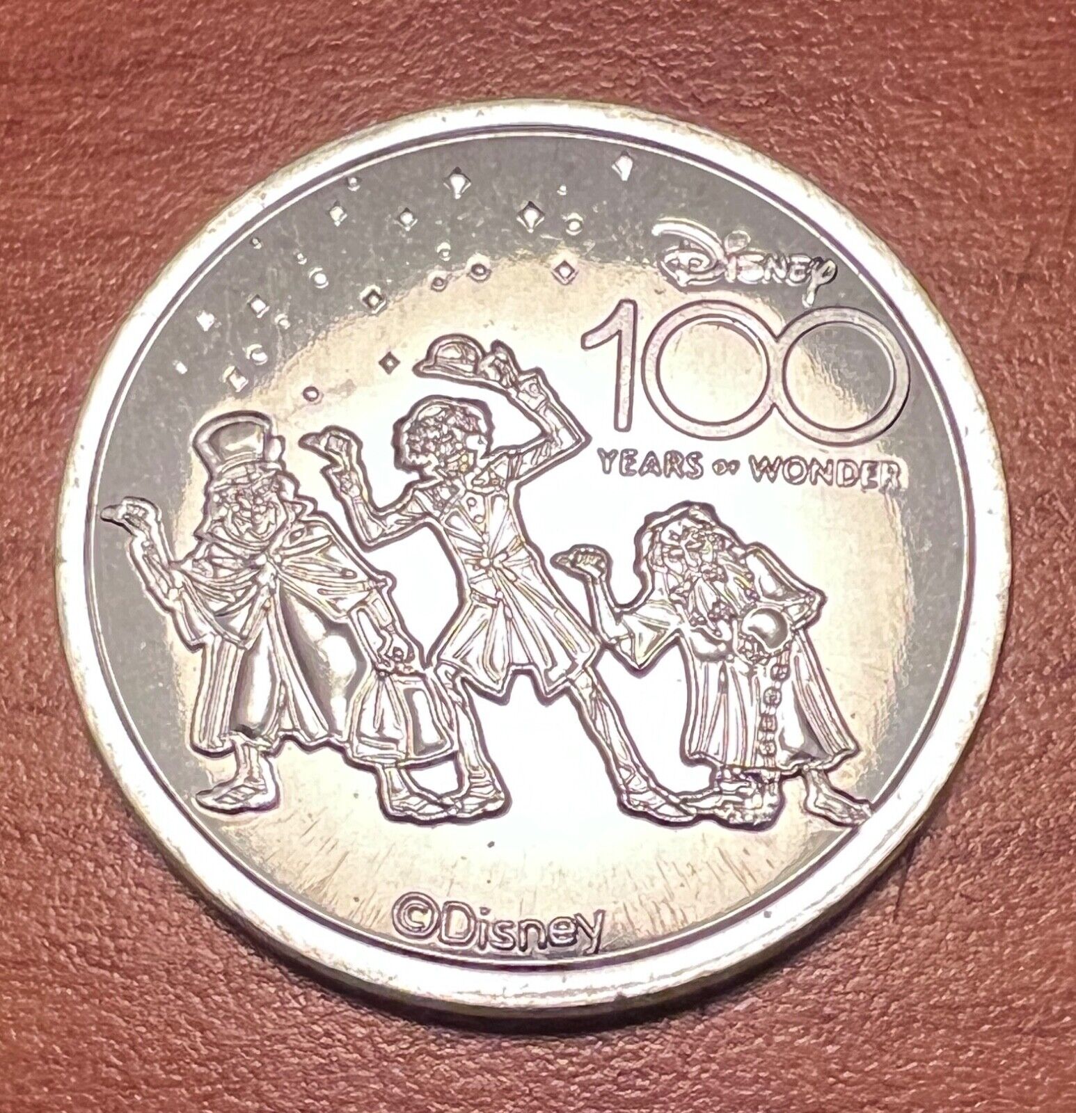 Disney World Pocket Token Coin - Disney100 Years of Wonder