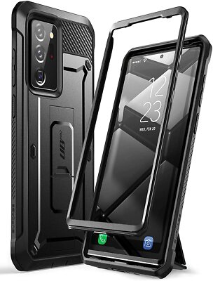 For Samsung Galaxy Note 20 Ultra, SUPCASE UBPro Kickstand Case Hard Cover BLACK