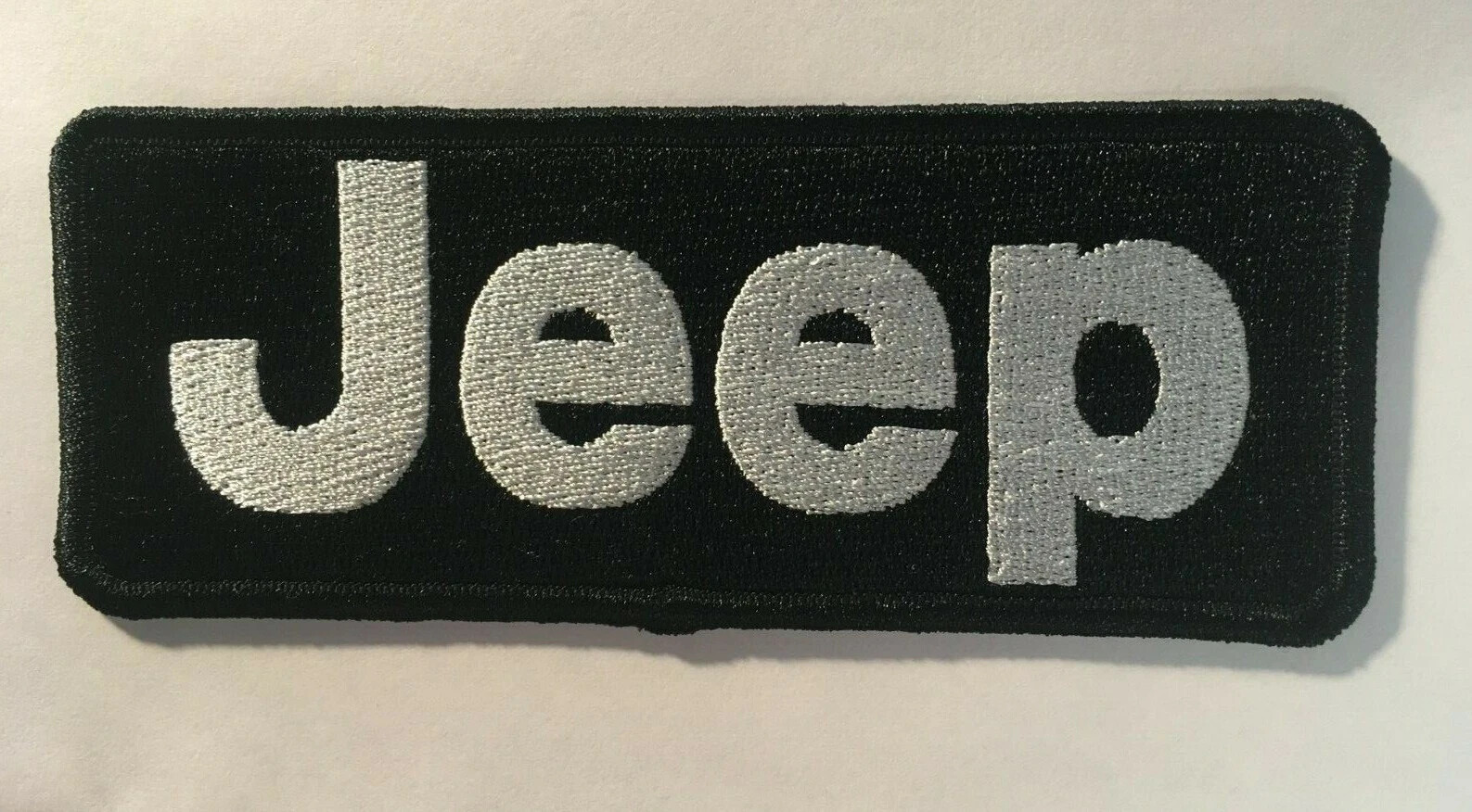 Jeep patch iron on or sew on embroidered badge 2x5"