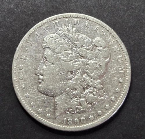 1890-CC Morgan Dollar, VG Cleaned